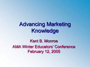 Advancing Marketing Knowledge - American Marketing Association
