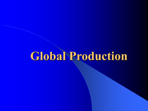 Chapter 14 - Production, Outsourcing & Logistics