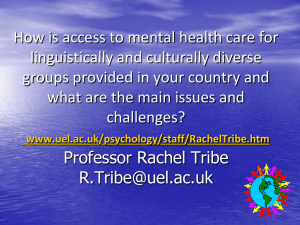 How is access to mental health care for linguistically and culturally