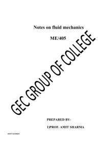 ME-405 Fluid Mechanics_3 - Gwalior Engineering College