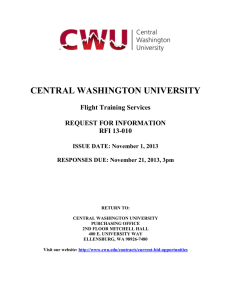 TABLE OF CONTENTS - Central Washington University