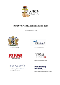 Welcome to the Diventa Pilota scholarship!