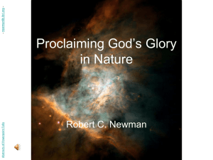 Proclaiming God's Glory in Nature
