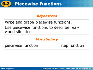 piecewise function