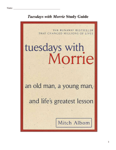 Tuesdays with Morrie Study Guide