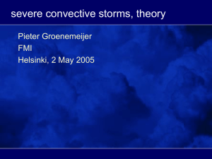 Severe Convective Storms - European Storm Forecast Experiment