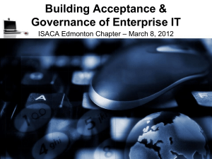 Building Acceptance & Governance of Enterprise IT