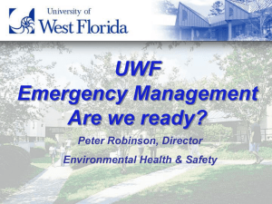 UWF Emergency Management- Are We Ready?