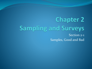 Chapter 2 Sampling and Surveys
