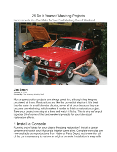 Jim Smart - Vintage Mustang Owners Association