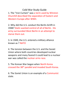 Cold War Test Study Guide