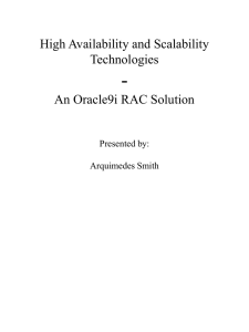 Oracle9i RAC Architecture