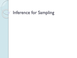 Inference for Sampling