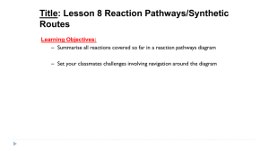 Synthetic Routes 1