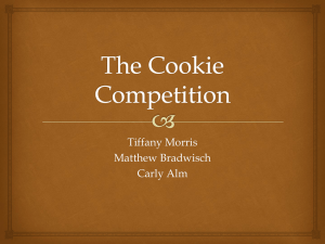 The Cookie Competition - Your Space