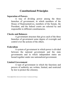 Constitutional principle handouts