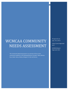 WCMCAA Community Needs Assessment