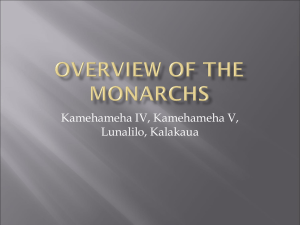 Overview of the Monarchs