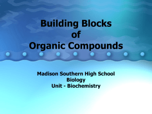 Building Blocks of Organic