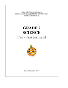 grade 7 - Orange Public Schools
