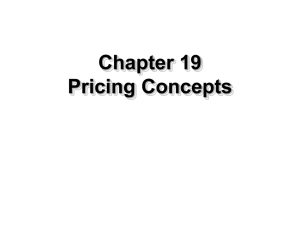 Pricing Concepts