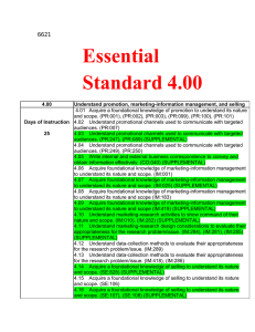 Essential Standard 4.00 - Public Schools of Robeson County