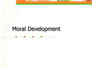 Moral Development and Religion