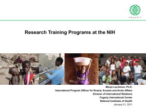 Marya Levintova - Research Training Programs at the NIH