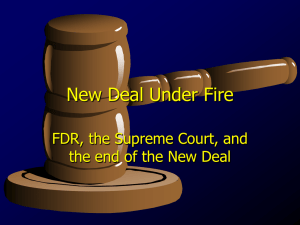 New Deal Under Fire - ChapmanHistory.org