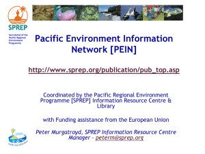 The Pacific environment