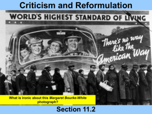 Criticism and Reformulation