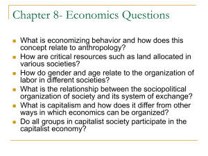 Chapter 8 Economics