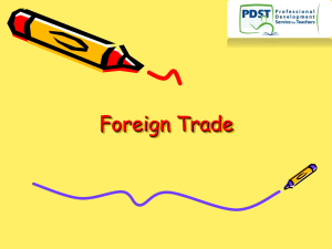 Foreign Trade Powerpoint