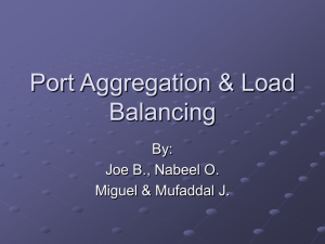 Port Aggregation & Load Balancing