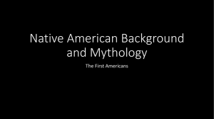 Native American Background and Mythology