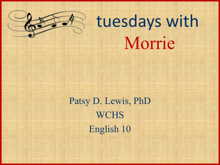 tuesdays with morrie introduction