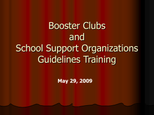 Booster Club Officer Training