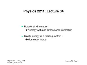 Physics 2211: Lecture 25