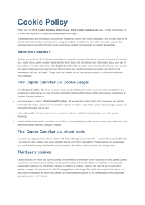 Cookie Policy - First Capital Cashflow