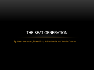 The Beats Generation - MHS AP Literature 2013