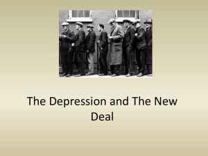 The Depression and The New Deal