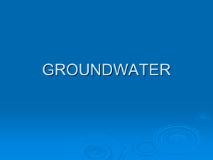 GROUNDWATER