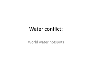 Water conflict - Grade 10 Geography