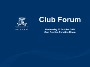 Club Forum #2 Presentation 2014