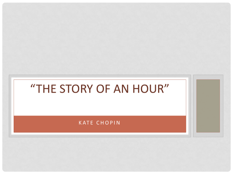  The Story Of An Hour Literary Guide