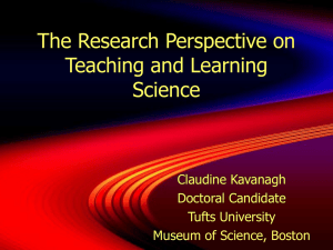 The Research Perspective on Teaching and Learning Science