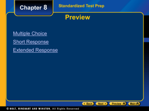 Standardized Test Preparation (Practice)