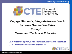 PowerPoint Slide Presentation - CTE Technical Assistance Center of