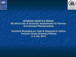 PEI Africa Use of Economic Assessments for Poverty
