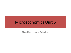 MicroeconomicsUnit 5 power point